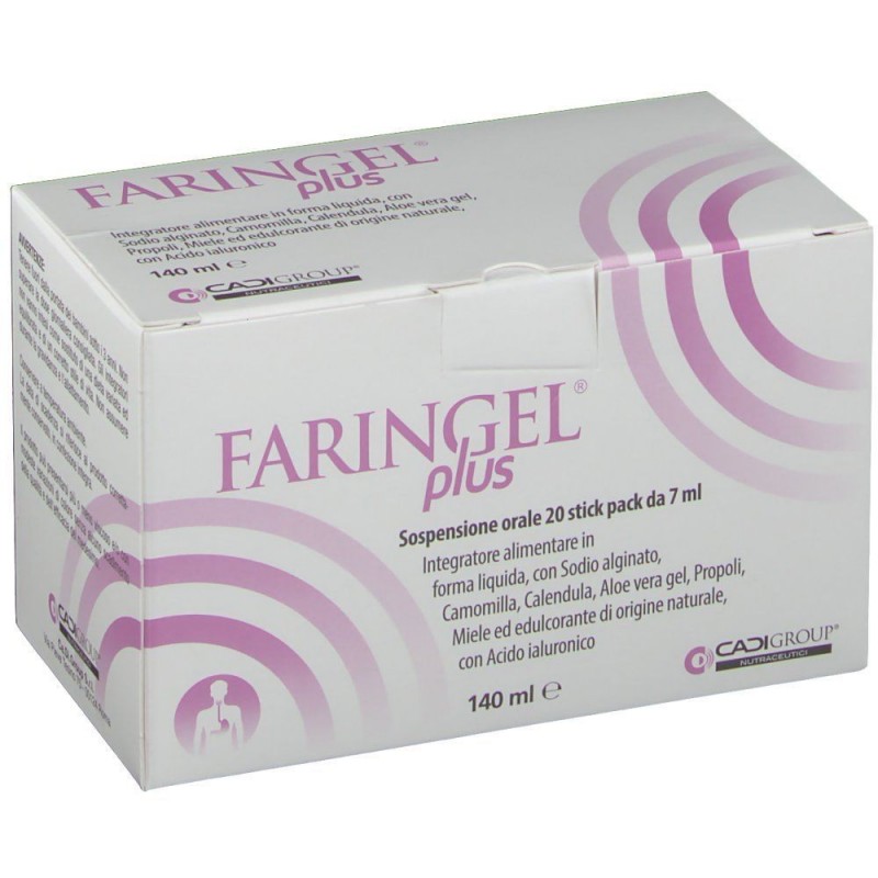 Ca. Di. Group Faringel Plus 20 Stick Pack 7 Ml