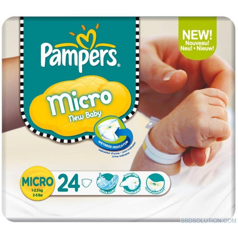 Fater Pampers Progressi Micro Pannolini Per Bambini 24 Pezzi