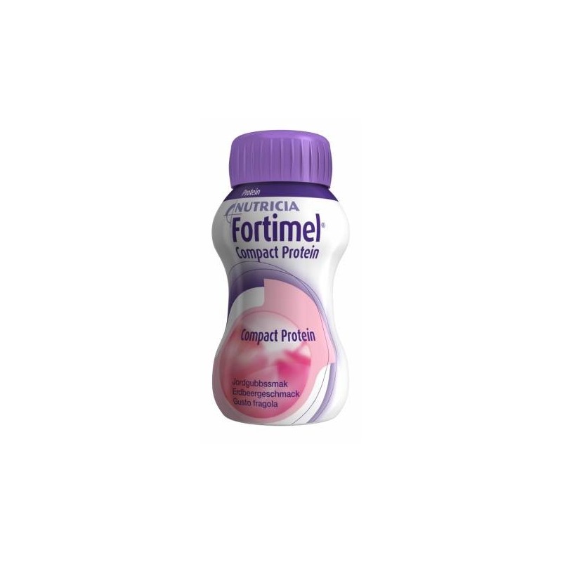 Danone Nutricia Soc. Ben. Fortimel Compact Protein Fragola 4 Bottiglie 125 Ml