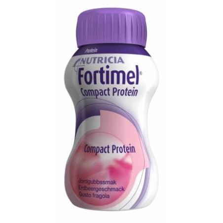 Danone Nutricia Soc. Ben. Fortimel Compact Protein Fragola 4 Bottiglie 125 Ml