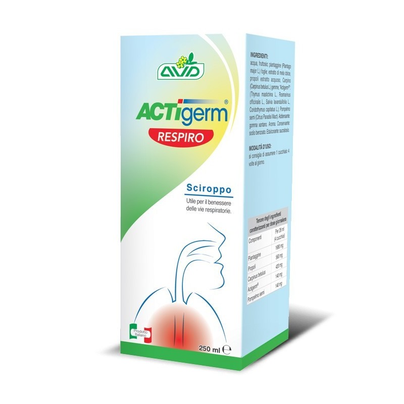 A. V. D. Reform Actigerm Respiro Sciroppo 250 Ml