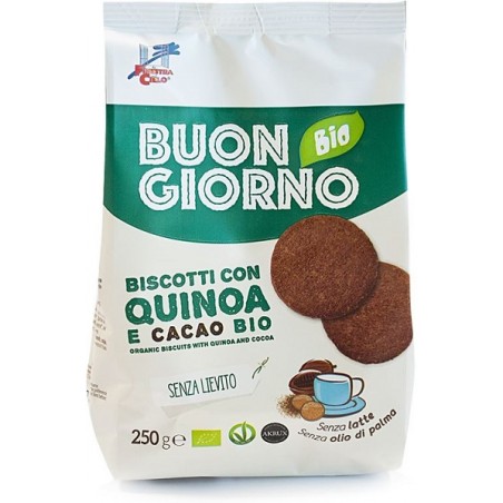 Biotobio Buongiornobio Biscotti Con Quinoa E Cacao Senza Lievito 250 G