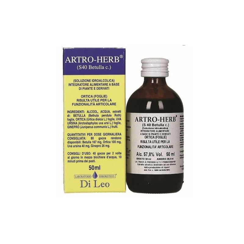 Laboratorio Erboristico Di Leo Artro-herb Composto S 40 Betulla 50 Ml