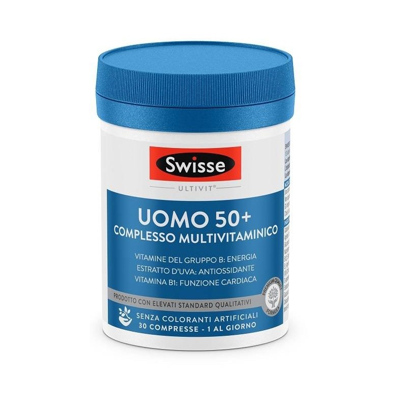 Health And Happiness It. Swisse Multivitaminico Uomo 50+ 30 Compresse