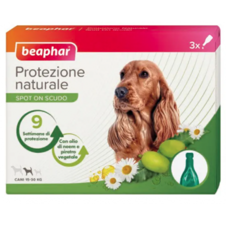 Beaphar B. V. Protezione Nat Spot On Cane Tm 3 Pipette Da 2 Ml