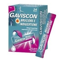 Gaviscon Bruciore E Indigestione 24 bustine monodose gusto menta