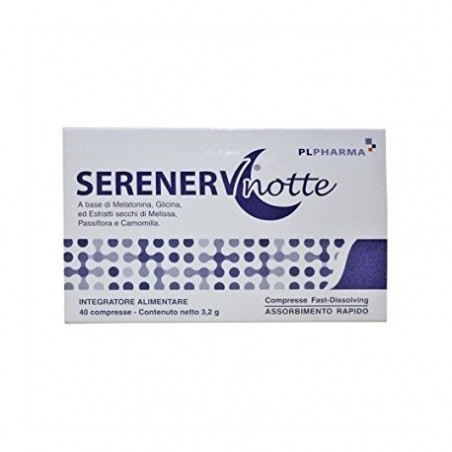 Pl Pharma Serenerv Notte 40 Compresse 0,8 Mg