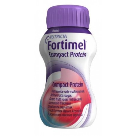 Danone Nutricia Soc. Ben. Nutricia Fortimel Compact Protein Gusto Frutti Rossi Rinfrescanti 4 Bottiglie Da 125 Ml