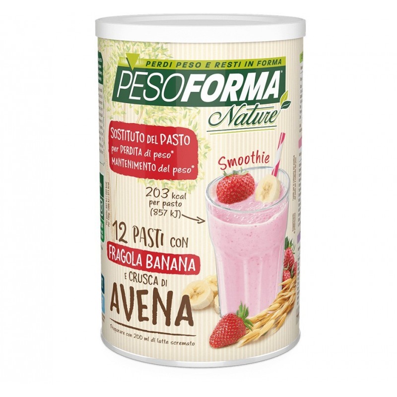 Nutrition & Sante' Italia Pesoforma Nature Smoothie Fragola Banana Polvere 420 G