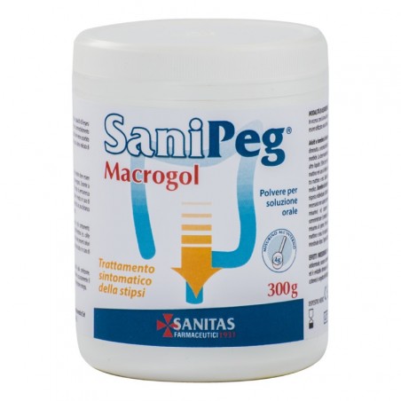 Sanitas Lab. Chimico Farm. Sanipeg Macrogol Polvere Per Soluzione Orale Barattolo 300 G