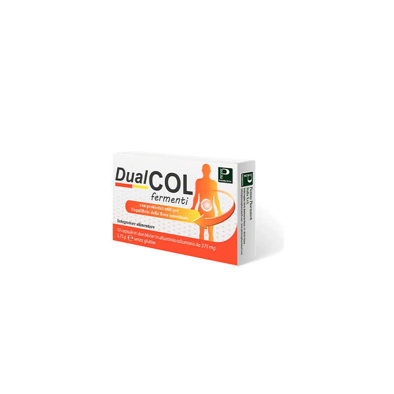 Piemme Pharmatech Italia Dualcol Fermenti 10 Capsule