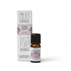 Nasoterapia Olio Essenziale Geranio Bourbon Fiori 10 ml Rilassante e Riequilibrante dell'Umore