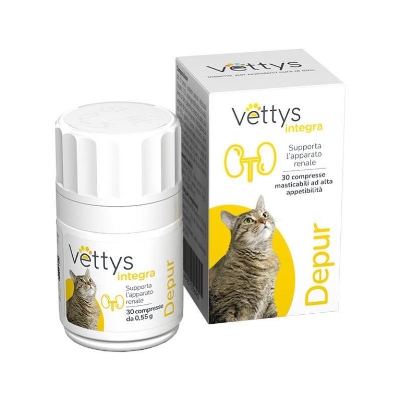 Pharmaidea Vettys Integra Depur Gatto 30 Compresse Masticabili