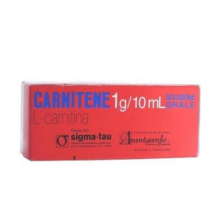 Alfasigma Carnitene soluzione orale 10 flaconcini 1G/10 ml