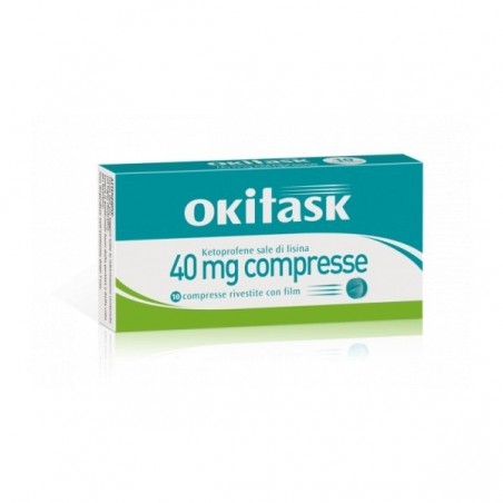 Okitask 40 mg Ketoprofene Farmaco Antidolorifico 10 Compresse