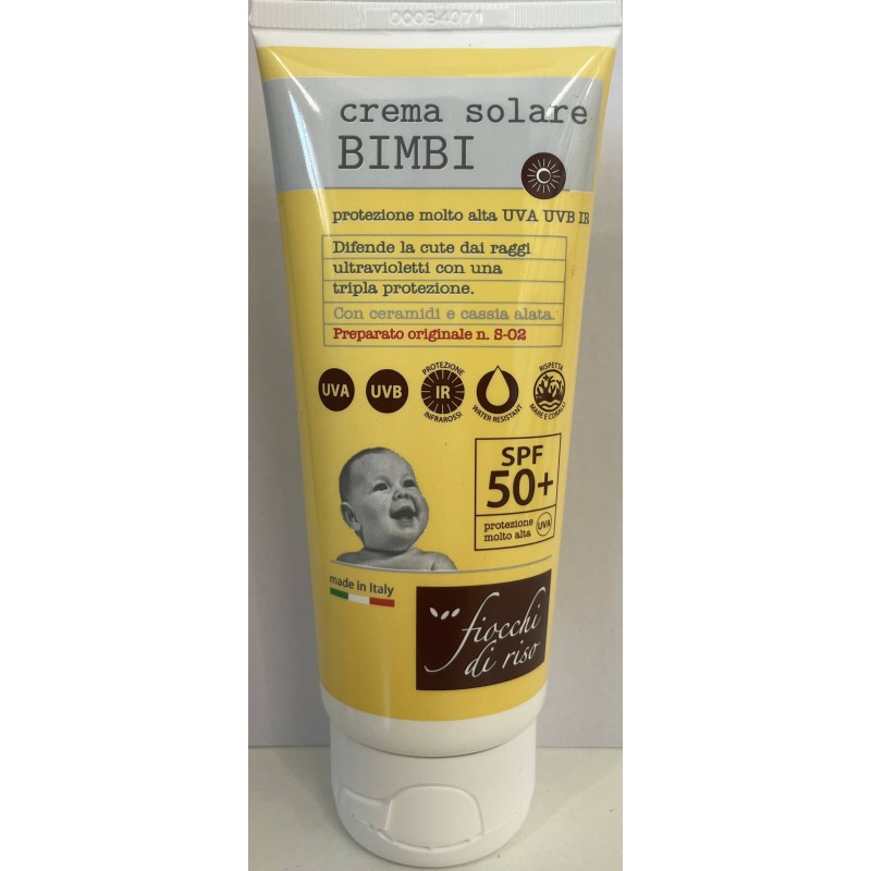 Artsana Fiocchi Di Riso Crema Solare Bimbi 50+ 100 Ml