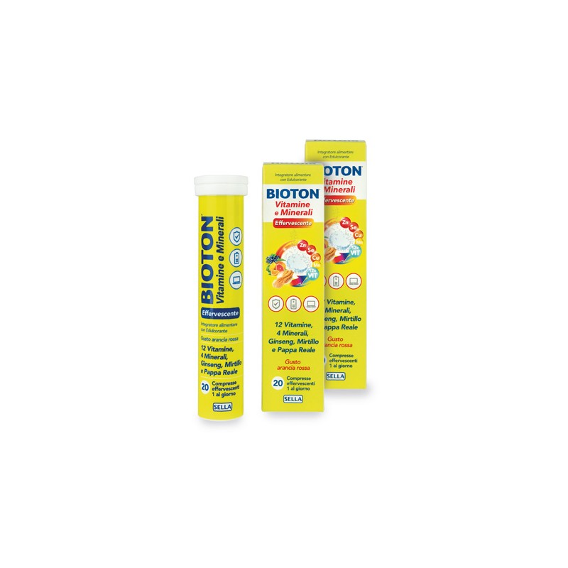 Sella Bioton Vitamine+minerali 2 Flaconi Da 20 Compresse Offerta Speciale