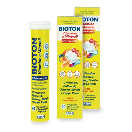 Sella Bioton Vitamine+minerali 2 Flaconi Da 20 Compresse Offerta Speciale