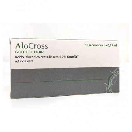 Offhealth Soluzione Oftalmica Lubrificante A Base Di Acido Ialuronico Sale Sodico Cross Linkato 0,20% Alocross 15 Oftioli 0,35 M