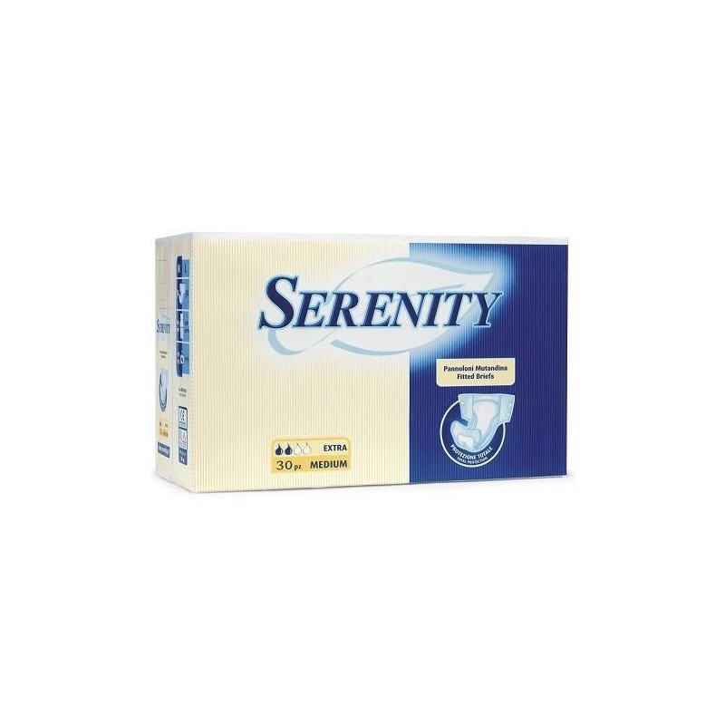 Pannolone Per Incontinenza Serenity Classic Extra Taglia Medium 30 Pezzi