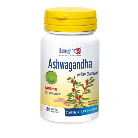 Longlife Ashwagandha 60 Capsule 500 Mg