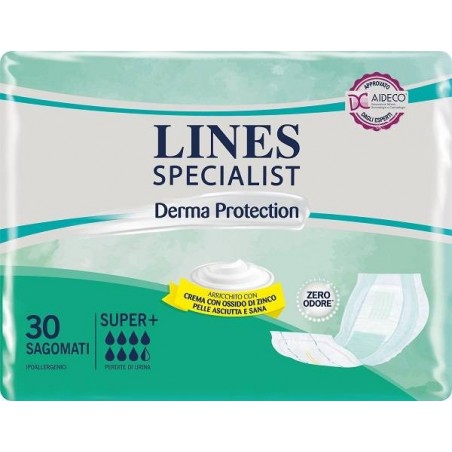 Fater Pannolone Per Incontinenza Lines Specialist Derma Sagomato Super+ 30 Pezzi