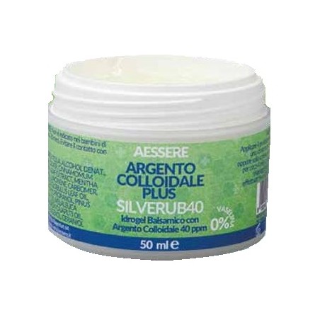 Aessere Argento Colloidale Plus Silverub40 Unguento Balsamico 50 ml per Affezioni delle prime vie respiratorie