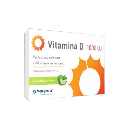 Metagenics Belgium Bvba Vitamina D 1000 Ui 168 Compresse Masticabili