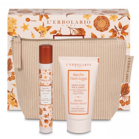 L'erbolario Bacche Fiori Legni Beauty Pochette Fiori D'arancio Profumo 15 Ml + Crema Fluida Corpo 75 Ml Edizione Limitata