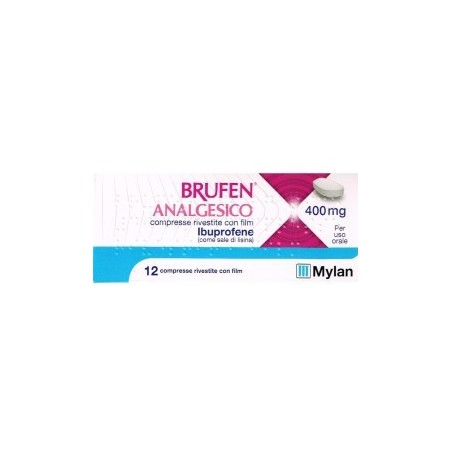 Brufen Analgesico 400 mg Ibuprofene 12 Compresse Rivestite Antidolorifico