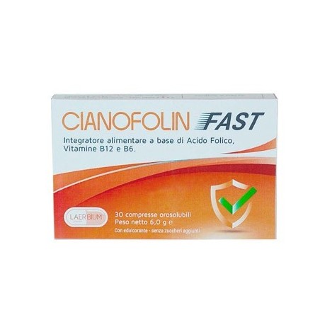 Laerbium Pharma Cianofolin Fast 30 Compresse Sublinguale