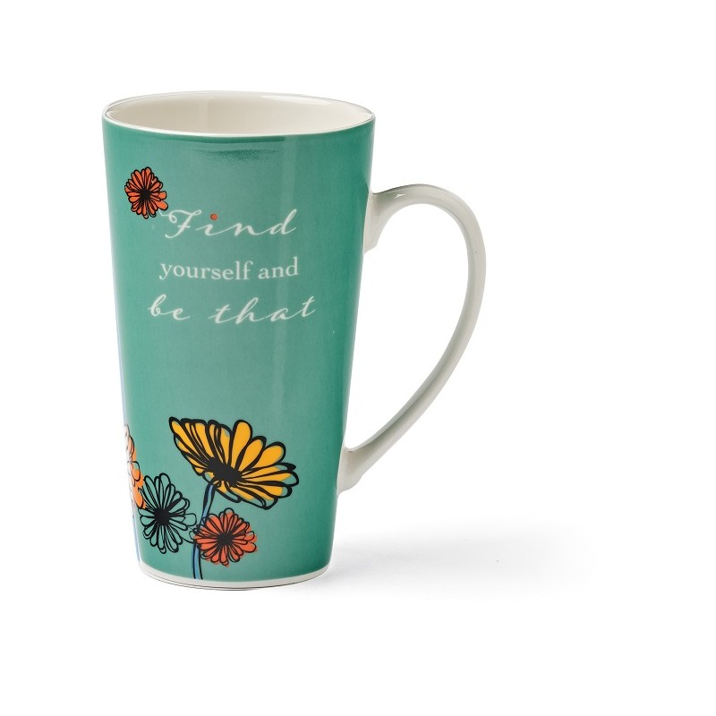 Hp Italia Neavita Mug Alta Winter Flowers Verde Calendula