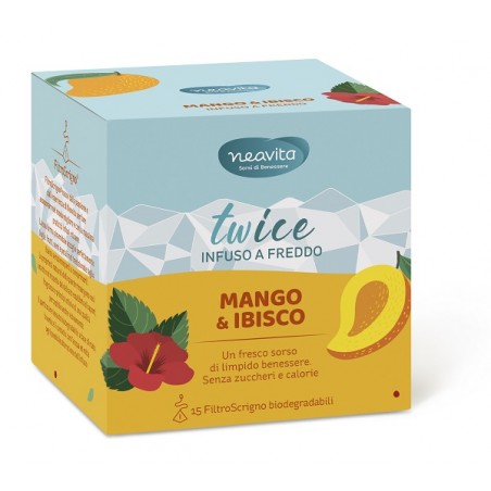 Twice Infuso a Freddo Mango e Ibisco 15 Filtroscrigno Neavita