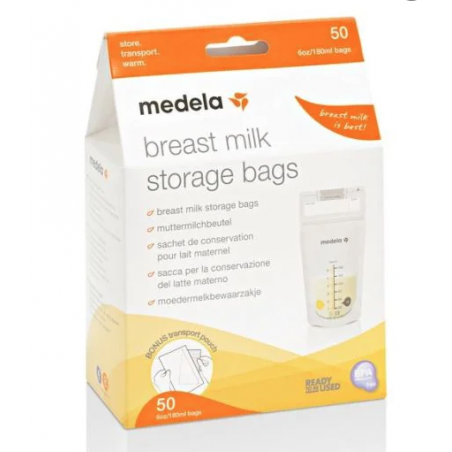 Medela Italia Storage Bags Sacca Per La Conservazione Del Latte Materno 50 Pezzi