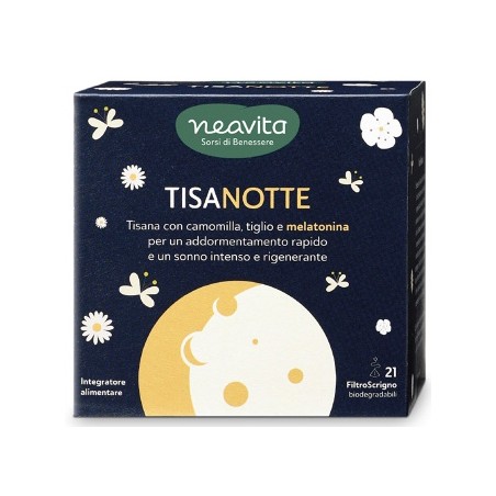 Neavita Pro Tisanotte Tisana per il Sonno con Camomilla, Tiglio e Melatonina 21 Filtri