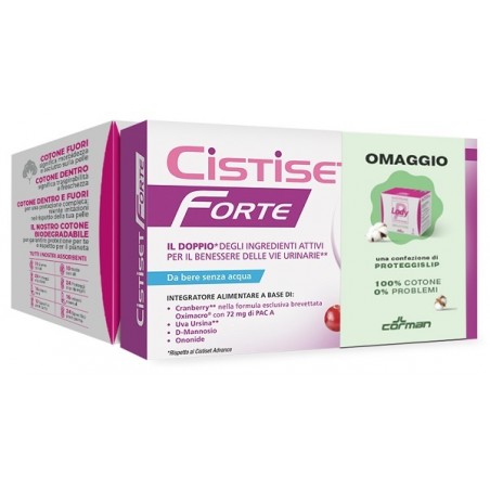 Corman Cistiset Forte 8 Stick + Lady Presteril Proteggislip 100% Cotone In Omaggio