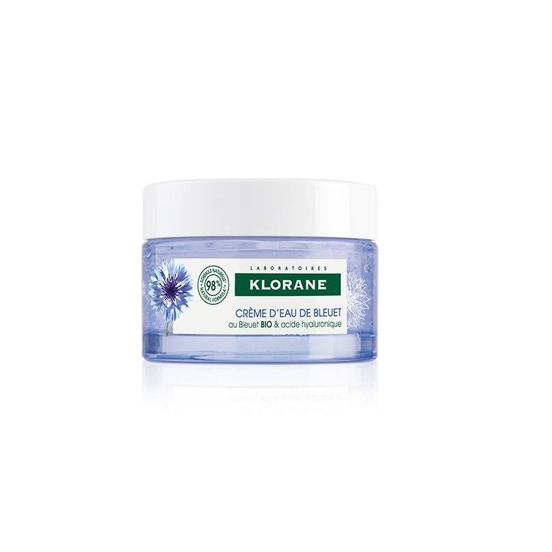 Klorane Gel Crema Risveglio Fresco Fiordaliso Bio Acido Ialuronico 50 Ml