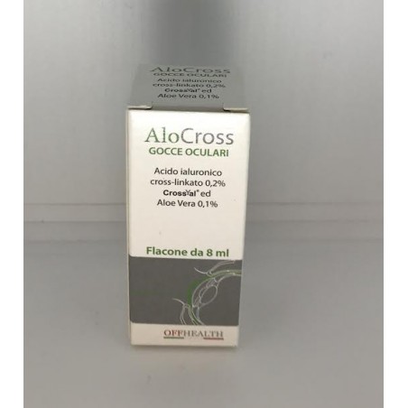 Offhealth Gocce Oculari Alocross Acido Ialuronico Cross-linkato 0,2% E Aloe Vera 8 Ml