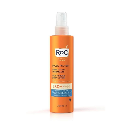 Roc Opco Llc Roc Lozione Spray Solare Corpo Spf 50+ Idratante 200 Ml