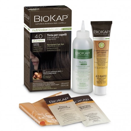 Bios Line Biokap Nutricolor Delicato Rapid 5,15 Castano Cenere Tinta Tubo+flacone 135 Ml Biosline