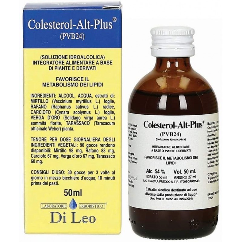 Laboratorio Erboristico Di Leo Colesterol-alt-plus Composto Pvb 24 50 Ml