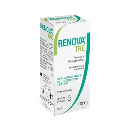 Doc Generici Renova Tre Collirio A Base Di Trealosio E Acido Ialuronico 10 Ml Senza Conservanti