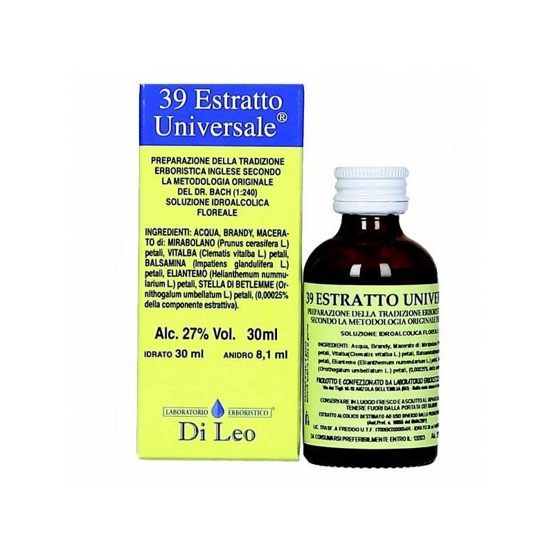 Laboratorio Erboristico Di Leo Fiori Di Bach Estratto Universale 30 Ml Di Leo