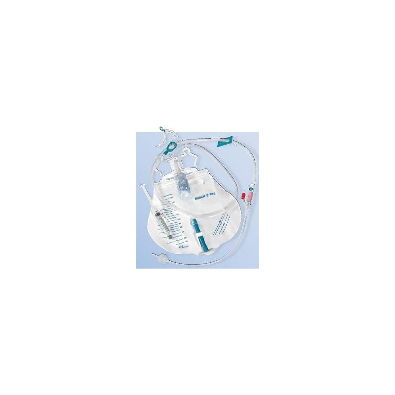 Teleflex Medical Catetere In Silicone Scanalato Profilcath Preconnesso Ch20 Lunghezza 40cm + Sacca Di Drenaggio Da 2000ml Gradua