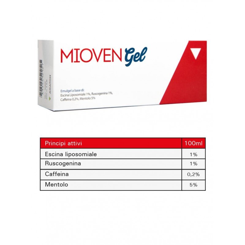 Agaton Mioven Gel Rinfrescante Gambe E Piedi 100 Ml