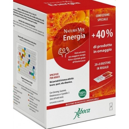 Aboca Societa' Agricola Natura Mix Advanced Energia 28 Bustine Confezione Speciale