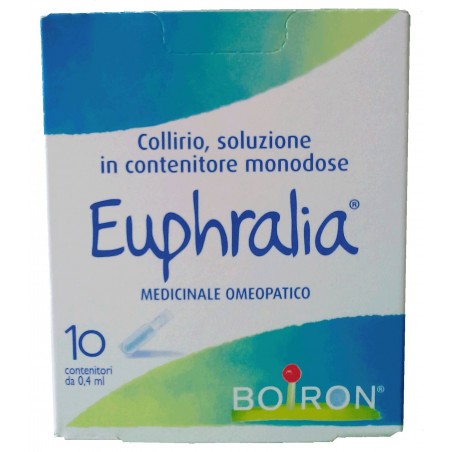 Boiron Euphralia Collirio, Soluzione In Contenitore Monodose Sodio Cloruro 0,9%, Acqua Depurata.