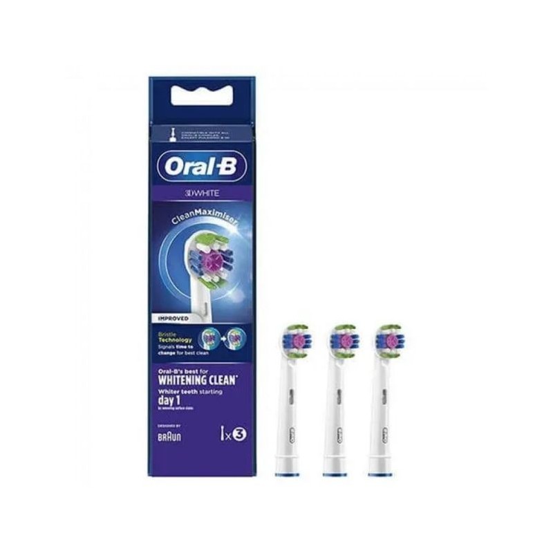 Procter & Gamble Oralb Power Refill Eb18-3 3d White 3 Pezzi