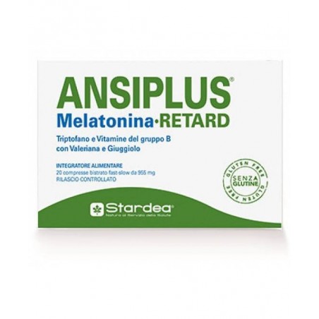 Stardea Ansiplus Retard Melatonina 20 Compresse Bistrato Fast Slow 955 Mg