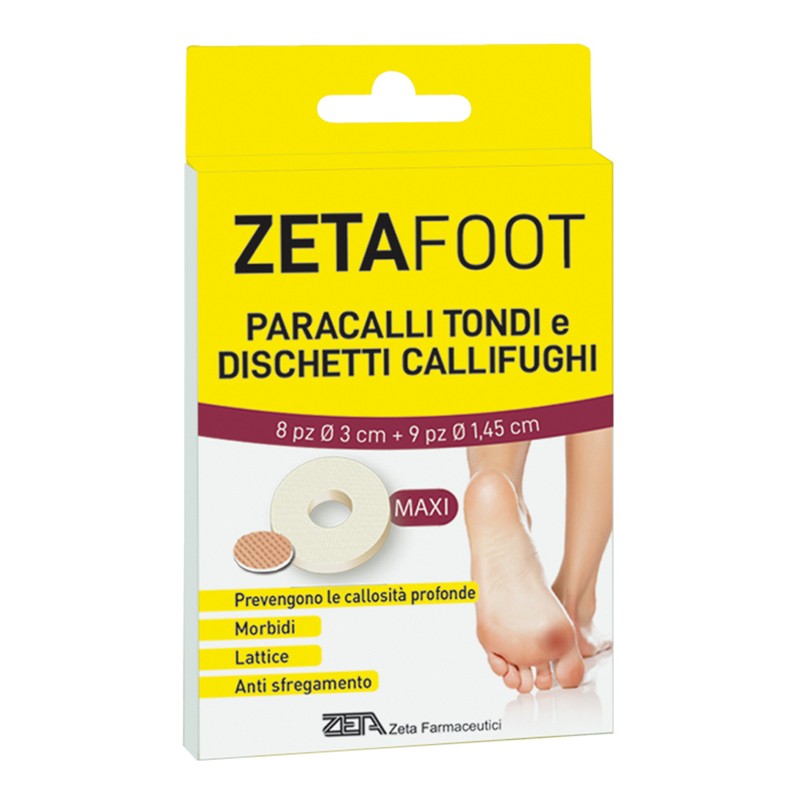 Zeta Farmaceutici Zetafoot Paracallo Tondo 8 Pezzi + Dischetto Callifugo 9 Pezzi